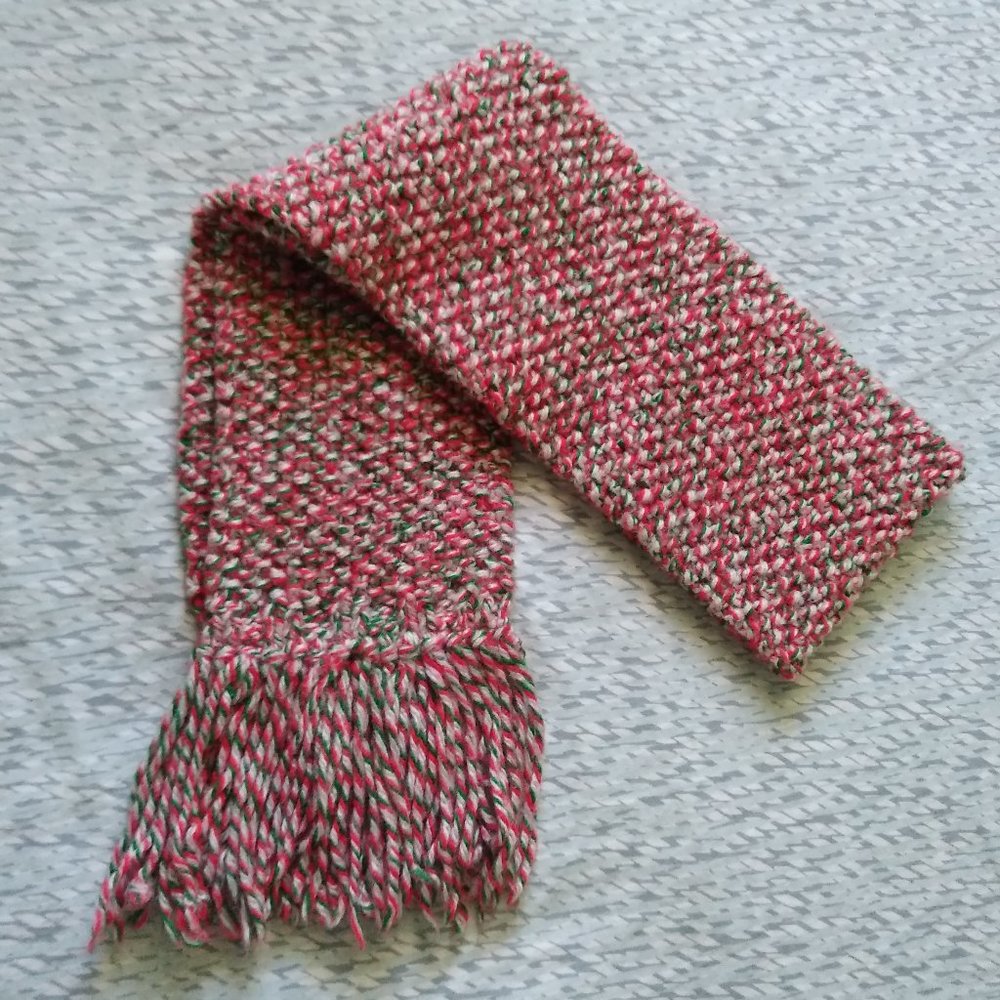 Handmade Crochet Holiday Scarf - Picture 6 of 9